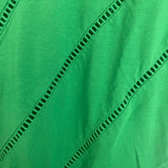 Ann taylor green chevron cut out XS top - Picture 5 of 6